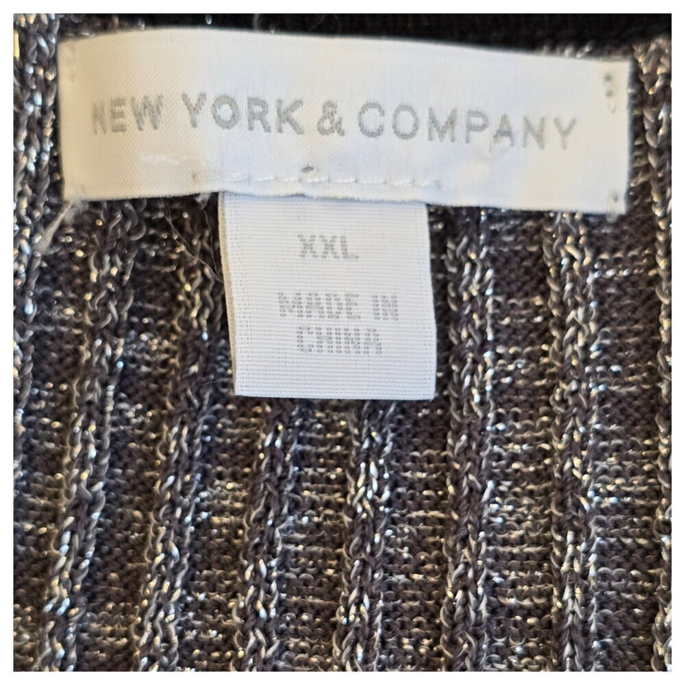 New York & Company Women’s Dolman Bodycon Sheath Dress Size XXL Ribbed Stretch - Picture 5 of 7